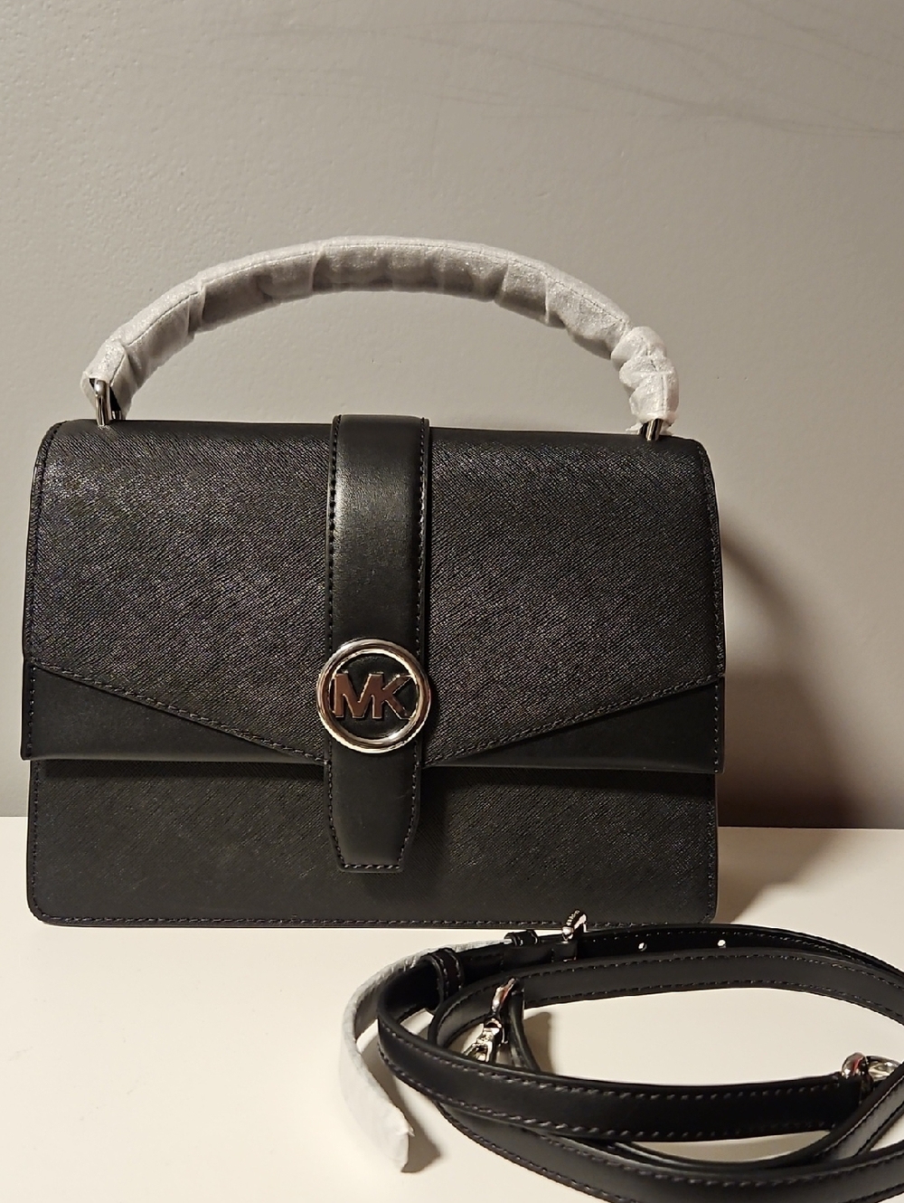 Michael Kors Greenwich Saffiano Leather Satchel - Picture 3 of 12